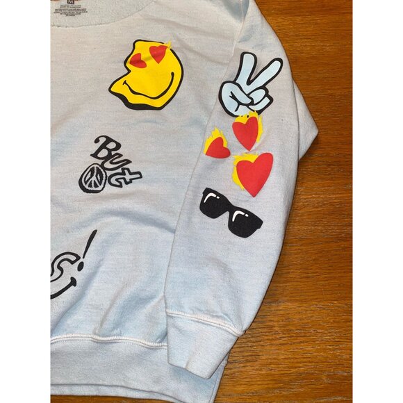 Vintage Smiley Graphic Sweatshirt - Size M - Nothing But Good Times Design - Picture 4 of 4